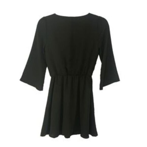 Forever 21 Hunter Green V-Neck Mini Dress - Picture 3 of 3